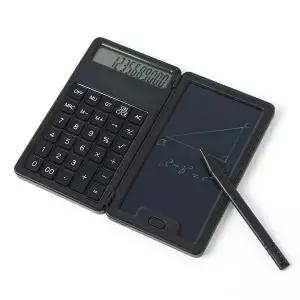 휴대용 접이식 계산기 전자 메모패드 WFLOWTN
