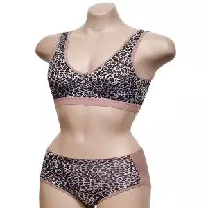 인견 고급스러운 원단 여성 레오파드 스포츠 브라 WFJ6AGI