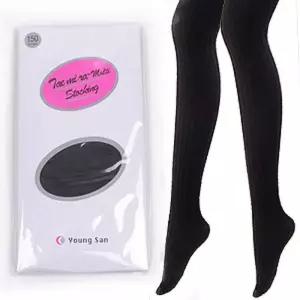 여성 겨울철 두껍고 따뜻한 스타킹 유발 곤색 WHl9+7NZf