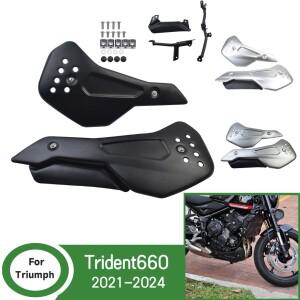 트라이던트 660 밸리 팬 보호대, 트라이엄프 -2024 바이크 오토바이 하부 엔진 섀시 가드 스키드 플레이트