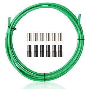 브레이크 케이블 하우징, 5mm X 9.84피트 자전거/자전거 라이닝 하우징(케이블 엔드 캡 포함), 자전거 기어 와이어 교체 액세서리 MTB/로드 마운틴 바이크(녹색)