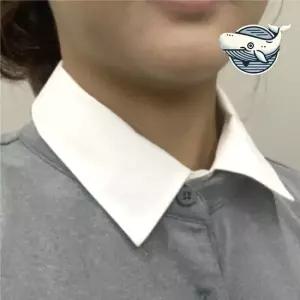 감각적인 클래식 화이트 카라 셔츠 패셔너블 페이크카라 넥케이프 페이크셔츠 목셔츠