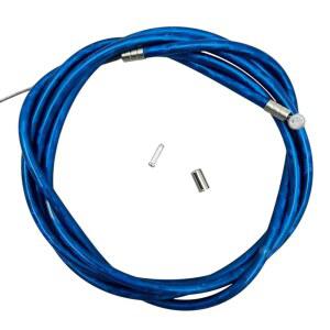범용 메탈릭 블루 컬러 자전거 브레이크 케이블 와이어, 172cm / 68인치, 산악 호환