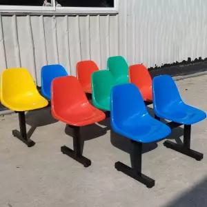 야외 플라스틱 의자 대기의자 등받이 4인 웨이팅 벤치