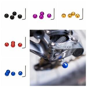 4pcs 볼 엔드 캡 자전거 내부 와이어 라인 브레이크 케이블 재사용  시프트 팁