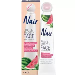 여성용 NAIR 준비 및 매끄러운 얼굴 각질 제거 제모 크림 - 히알루론산으로 피부를 위한 효과적인 1.76온스