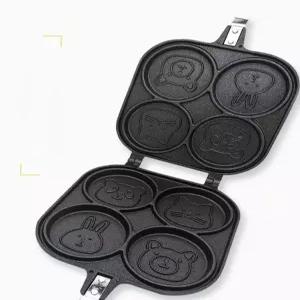 양면 4구 국화빵틀 동물 베이킹 와플 몰드 가정용 간식