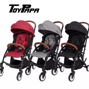 아동 유모차 컴팩트 여행용 휴대용 경량 유모차 접이식 유아 나들이 브레이크 절충형 바스켓 차양막 탈부착