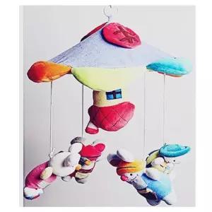 오르골 칼라모빌 토끼와 거북이 신생아모빌