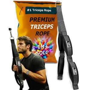 VIKINGSTRENGTH 특허받은 삼두근 로프 케이블 부착물 근육 - 최대 위한 참여를