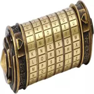 숨겨진 칸이 있는 크립텍스 다빈치 코드 머니 퍼즐 상자 발렌타인데이 선물 남성용 여자친구 브라스