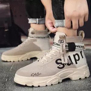 남성 캐주얼 워커 부츠 가을 데일리 하이탑 스니커즈 남성캐주얼워커 남성하이탑