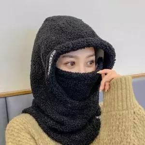 후드 마스크 방한모자 넥워머 귀마개 목도리 겸용 목보호폴라 목방한 넥워머모자