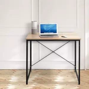 80 우드기본책상 작은테이블 미니 학생공부 소형 간이 간이 선반 작은 철제 테이블 컴퓨터 거실책 사무
