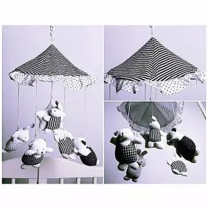 오르골 흑백모빌 토돌이 신생아모빌