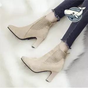 여성용 편안한 앵클 부츠 소프트 힐 디자인 여자구두힐 여름 여름마 20대여성