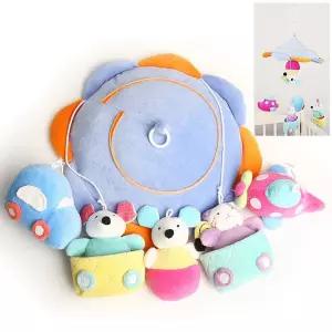 오르골 칼라모빌 자동차 신생아모빌