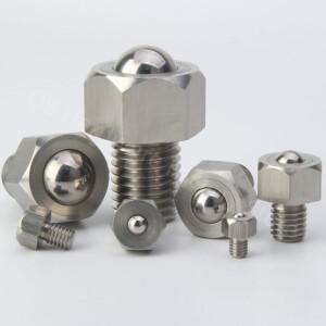 공장 아울렛 육각 헤드 스터드 타입 POM  스테인레스 스틸 메인 볼 컨베이어 롤러  QB312  QB313