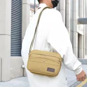 캐주얼 남자 숄더백 경량 대용량 트렌디 크로스백 장사 수납 캔버스백 OP5