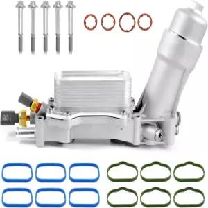 2017-2018 지프 랭글러/그랜드 체로키/도지 3.6L용 풀 알루미늄 엔진 오일 필터 하우징 및 쿨러 키트