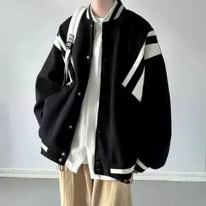 남사친 봄 캐주얼 가을 점퍼 스타디움 자켓 배색 상의 OP3