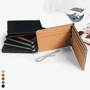 슬림 가죽 카드홀더 멀티 포켓 골프 머니 클립 머니클립 머니클립지갑 남성머니클립