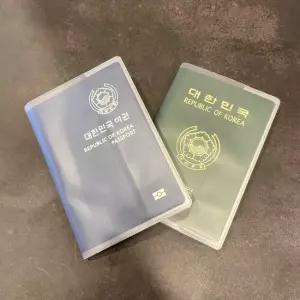 반투명 여권 여행 보관 여권케이스 반투명 여권 해외 방수 파손 오염 단체 스크레치