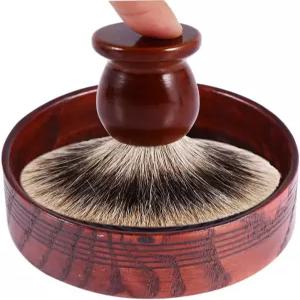 신워 면도 비누 그릇 내구성 여행용 매일 사용 가능한 나무