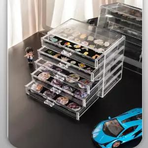 투명 케이스 표창 3단 보관함 아크릴 정리 메달 상자 뱃지 수납함