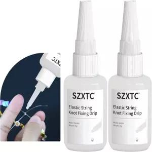 XTC 2개 클레이 비즈 브레이슬릿 전문가용 탄성 끈 고정 드립 신축성 유지하기 평평한 원형 폴리머 헤이시