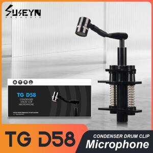 BYD7 TG- D58/Tom 스네어 드럼 마이크금속 악기 픽업용 카디오이드