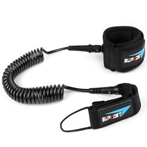 SUPCOST 10피트 서핑 보드 목줄, 5.5MM/7.0MM 우레탄 패드 두께의 코일