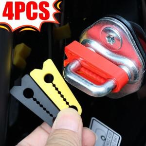 4피스 자동차 도어 충격 흡수제 가스켓 트렁크 방음 완충기 실리콘 충돌 방지 패드 차량용 소음 차단