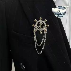 세련된 앵카 브로치 정장 액세서리 독특한 부토니에 LM ULM 옷핀 앵카뱃지