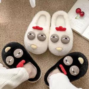 꼬꼬야슬리퍼 여성 겨울 털실내화 거실화 방한화 동물 겨울슬리퍼 털슬리퍼 방한화