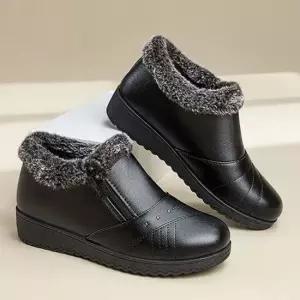 여성 겨울 따뜻한 털안감 방한 로퍼 발목부츠 털워커 겨울신발 여자털신 워커부츠