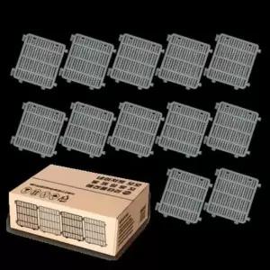 [반려] 모모 발끼임 방지 울타리12P 그레이 X3개