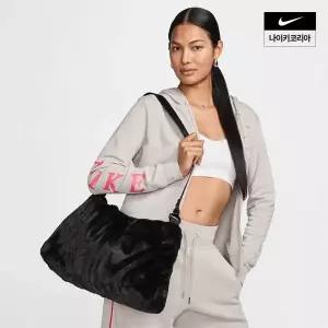 매장정품 NIKE 나이키 여성 스포츠웨어 인조 퍼 토트백(10L) FZ1323-010 1385238
