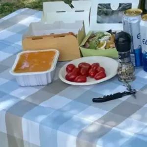 방수식탁보 6인용 PVC 테이블보 체크믹스 방수테이블보 식탁보 행사용테이블보 행사테이블보