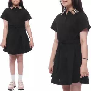 [롯데백화점]버버리 25SS 체크 카라 폴로 원피스 8105585 BLACK 25S