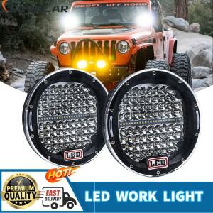 오프로드 차량용 LED 헤드라이트 주간 주행등 300W 이중 색상  보트 4X4 트럭 ATV SUV 안개등