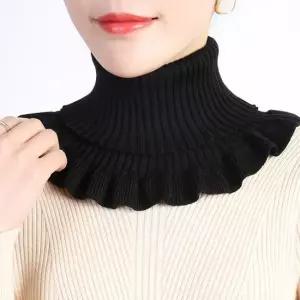 여성 프릴 페이크 목폴라 넥워머 페이크목폴라 프릴목폴라 니트목폴라 훼이프목폴라