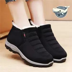 겨울 따뜻한 패딩 슬립온 부츠 여성용 털안감 겨울 따뜻한 털안감 슬립온 패딩부츠