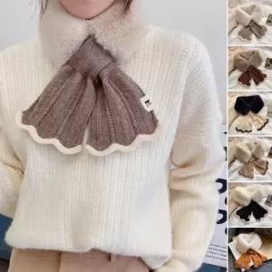 끼움스카프 겨울 인조퍼 보들 머메이드 래빗퍼 머플러 스카프 니트목도리 남녀목도리