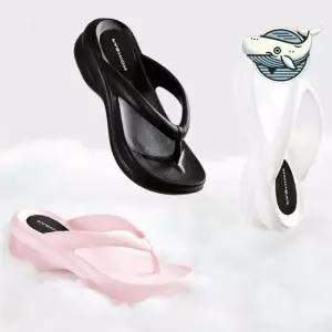 스타일리시 통굽 쪼리 슬리퍼 편한 웨지 키높이 웨지 통굽 쪼리 키높이 조리 고급스러운