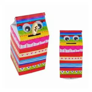 [문구/오피스] 알록이우유팩저금통만들5EA