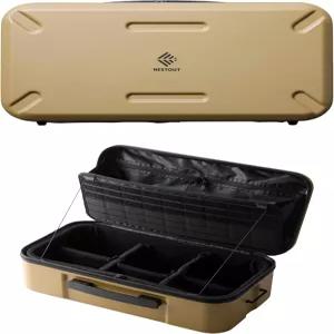 ELECOM NESTOUT 기어 보관 케이스 경량 하드 쉘 정리함 방수 패딩 칸막이가 있는 스태커블 카메라 및