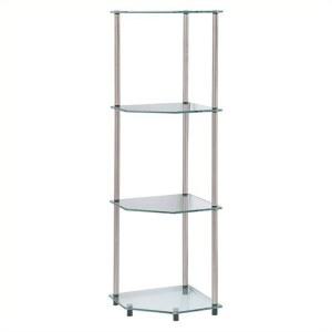 편의 개념 디자인2Go 클래식 유리 4단 모서리 선반