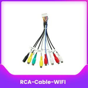 범용 20 핀 RCA 케이블 어댑터 안드로이드 용 배선 커넥터 자동차 라디오 출력 와이어 하네스 마이크 인터