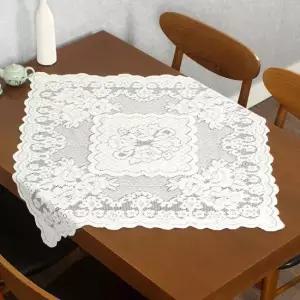 프렌치 로맨틱 레이스 테이블 식탁보(76x76cm) 식탁보 테이블보 로맨틱식탁보 레이스식탁보